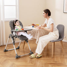 Load image into Gallery viewer, Portable Adjustable Highchair with Footrest and Detachable Tray for Babies
