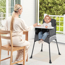 Load image into Gallery viewer, Foldable High Chair for Babies and Toddlers | Baby Highchair with 2-Level Adjustable Tray
