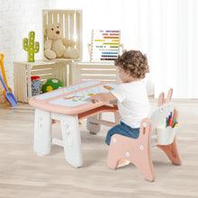 Load image into Gallery viewer, Kids Table and Chair Set, Children Activity Table with Chair
