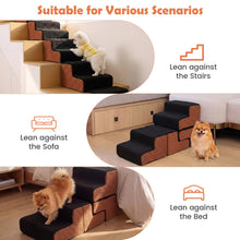 Load image into Gallery viewer, Dog Ladder with Removable Cover and Non-Slip Bottom
