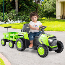 Load image into Gallery viewer, Kids Ride on Tractor 12V Electric Vehicle with Detachable Trailer and Remote Control

