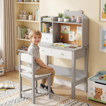 Load image into Gallery viewer, Wooden Student Study Table with Drawers
