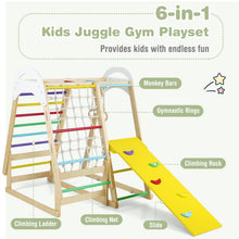 Load image into Gallery viewer, Multi-functional Kid's Climbing Toy with Slide and Climbing Net

