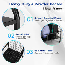 Load image into Gallery viewer, Golf Storage Rack, Golf Bag Stand
