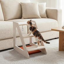 Load image into Gallery viewer, 3-Tier Pet Stair Cat Steps Dog Climber Ladder
