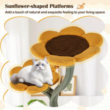Load image into Gallery viewer, Cat Tree, 175cm Tall Cat Tower with 4 Flower-shaped Platforms
