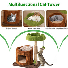 Load image into Gallery viewer, Cat Tree, 75 cm Multi-Level Cat Tower with Condo, Sisal Scratching Post
