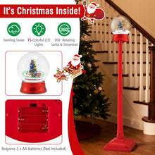 Load image into Gallery viewer, Christmas Street Lamp, 5FT Red Musical Festive Lamp Post
