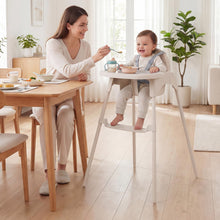 Load image into Gallery viewer, 4-in-1 Convertible Baby High Chair with 2 Heights Removable Double Tray
