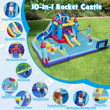Load image into Gallery viewer, 10 in 1 Inflatable Kids Bouncy Castlek with 2 Slides
