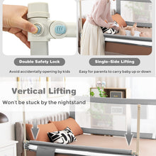 Load image into Gallery viewer, 145cm Height Adjustable Bed Rail with Storage Pocket and Safety Lock

