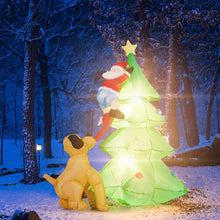 Load image into Gallery viewer, 6FT Inflatable Light Up Christmas Tree with LED Lights

