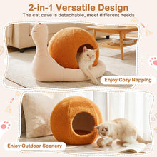 Load image into Gallery viewer, Cat House, 2-in-1 Cats Cave Bed with Removable Washable Cushion
