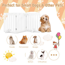 Load image into Gallery viewer, Freestanding Wooden Dog Barrier with 360 Degree Flexible Hinges
