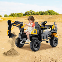 Load image into Gallery viewer, 2 Seater Kids Electric Truck Construction Vehicle with Remote Control
