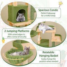 Load image into Gallery viewer, 160 CM Cactus Cat Tree with Sisal Scratching Posts for Indoor Cats
