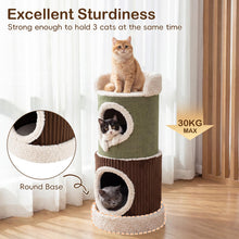Load image into Gallery viewer, Double Spacious Condos, Barrel-Shaped Kitten Condo Pet Playhouse
