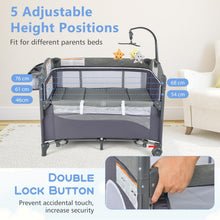 Load image into Gallery viewer, 5-in-1 Portable Baby Bed Playard with Changing Table
