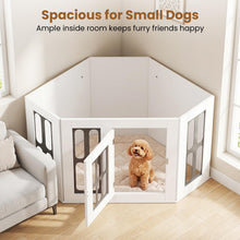 Load image into Gallery viewer, Corner Dog Crate Furniture, Indoor Wooden Dogs Kennel
