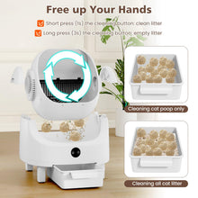 Load image into Gallery viewer, Self-Cleaning Cat Litter Box, Open-Top Electric Automatic Cat Toilet with APP Control
