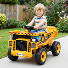 Load image into Gallery viewer, 4-Wheeler Construction Electric Vehicle with Dump Bed and Remote Control
