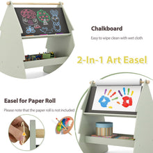 Load image into Gallery viewer, 2-in-1 Kids Art Easel, Toddler Wooden Painting Drawing Easel with Chair
