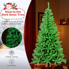 Load image into Gallery viewer, FT Pre-lit Christmas Tree, Artificial Xmas Trees with Branch Tips and LED Lights
