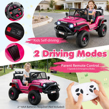 Load image into Gallery viewer, 24V Kids Ride on Car with Remote Control, LED Lights, Horn

