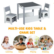 Load image into Gallery viewer, Kids Table and Chairs Set Toddler Wooden Activity Desk
