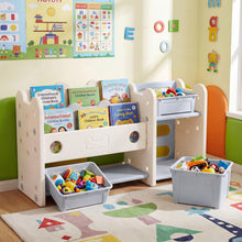 Load image into Gallery viewer, Toy Storage Unit, Kids Bookshelf with Removable Boxes and Storage Shelves

