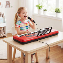 Load image into Gallery viewer, 61 Keys Kids Piano Keyboard with Adjustable Stand for Aged 3+ Years Old
