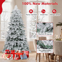 Load image into Gallery viewer, Artificial Xmas Tree Flocked Christmas Tree with Branch Tips
