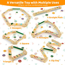 Load image into Gallery viewer, Wooden Balance Beam Toddler Balance Board with Stepping Stones
