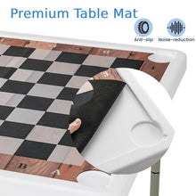 Load image into Gallery viewer, 90 CM Folding Chess Table with Cup Holders and Removable Mat
