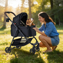 Load image into Gallery viewer, 3 in 1 Folding Dog Pram with Detachable Car Seat Carrier
