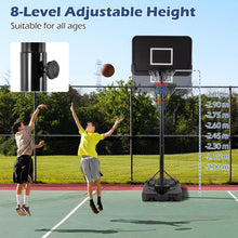 Load image into Gallery viewer, 6.5FT-10FT Height Adjustable Portable Basketball Hoop
