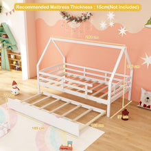 Load image into Gallery viewer, Wooden Kids Bed Frame with Trundle
