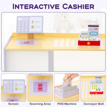 Load image into Gallery viewer, Kids Wooden Grocery Store Supermarket Play Toy Set
