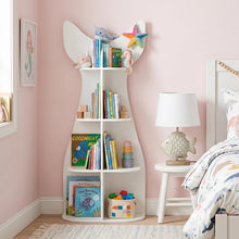 Load image into Gallery viewer, Fish-Shaped Toddler Book Toy Organizer Display Rack
