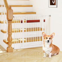 Load image into Gallery viewer, Extra Wide Walk Through Pet Gate with Small Door and 2 Extensions
