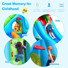 Load image into Gallery viewer, 7 in 1 Kids Bouncy Castle with 780W Blower, Inflatable Water Park with 2 Slides

