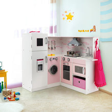 Load image into Gallery viewer, Kids Corner Play Kitchen with Apron and Chef Hat
