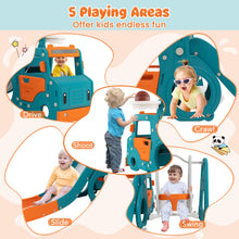 Load image into Gallery viewer, Toddler Slide and Swing Set, 5-in-1 Kids Slide
