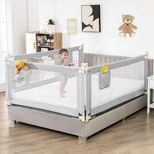 Load image into Gallery viewer, 175 cm Infant Safety Bed Guardrail with Anti-Collision Cotton and Side Pocket
