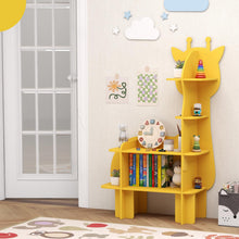 Load image into Gallery viewer, Kids Storage Shelf, Wooden Children Bookshelf with Anti-Tipping Device
