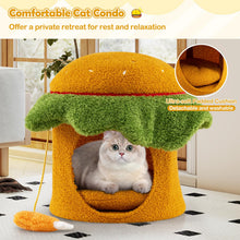 Load image into Gallery viewer, Cat House, Hamburger-Shaped Cats Cave Bed | Small Kitten Condo Furniture

