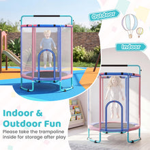 Load image into Gallery viewer, 5FT Kids Trampoline, 6 in 1 Toddler Trampolines
