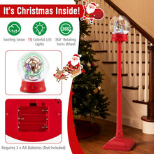 Load image into Gallery viewer, Christmas Street Lamp, 5FT Red Musical Festive Lamp Post with 8 Tunes
