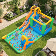Load image into Gallery viewer, Inflatable Bouncy Castle, 11-in-1 Water Park with Double Slides
