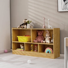 Load image into Gallery viewer, 5-Cubby Wooden Kids Storage Shelf Unit
